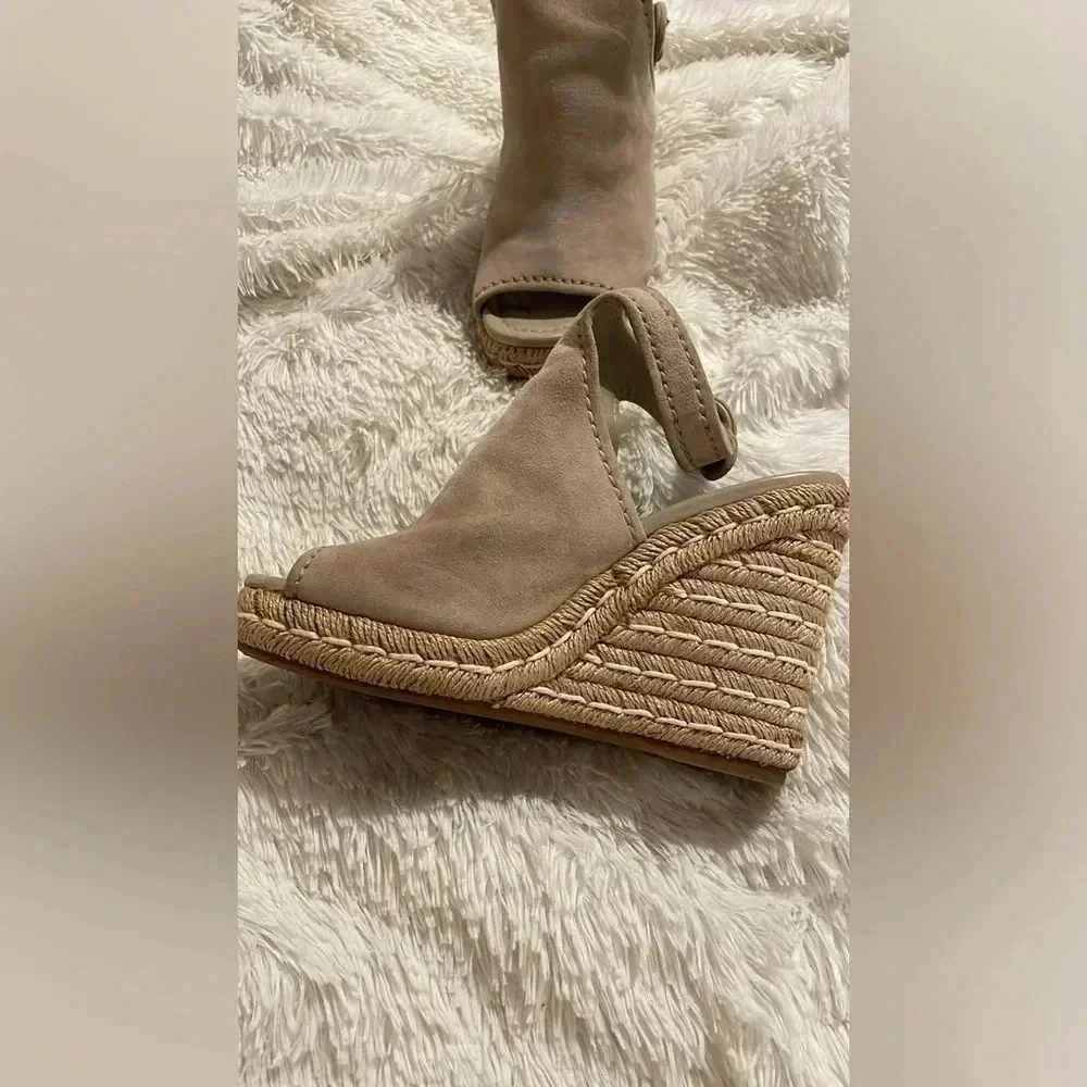 Prada suede espadrille’s neutral sandals shoes